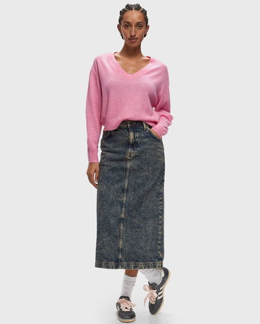 Пуловер American Vintage Sweater V-Neck Розово | RAX18AH24-PRINCESSE-CHINE, 1