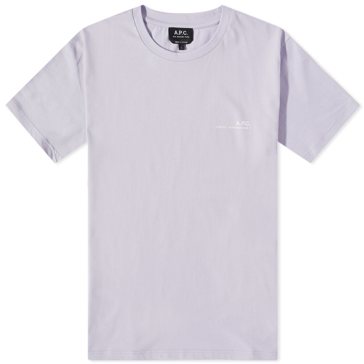 Тениска A.P.C. Item Logo Tee Лилаво | COFBT-H26904-HAF, 0