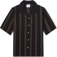 Риза Nanushka Ziko Terry Stripe Vacation Shirt Черно | NM23PFSH01366, 1