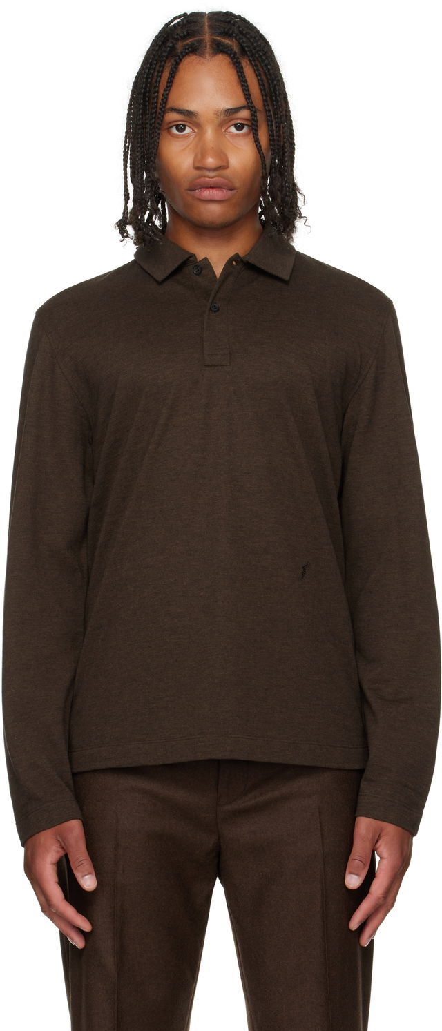 Ferragamo Long Sleeve Polo
