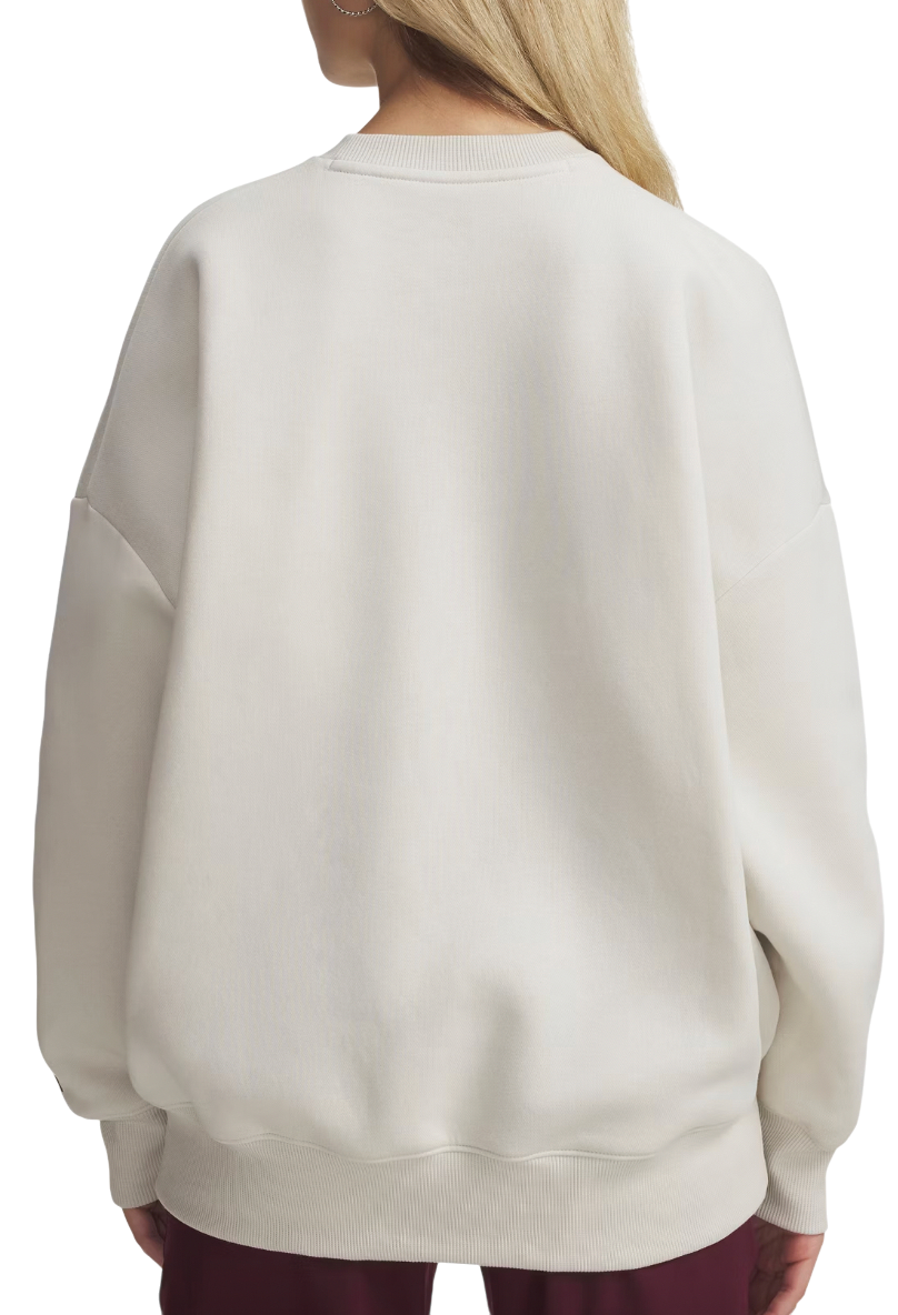 Суитчър Under Armour Rival Fleece Oversized Varsity Crewneck Sweatshirt Бежово | 6007880-110, 1