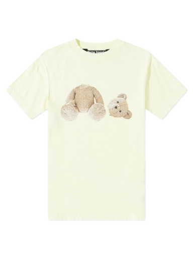 Тениска Palm Angels Garment Dyed Kill the Bear Tee Жълто | PMAA001S22JER0196560