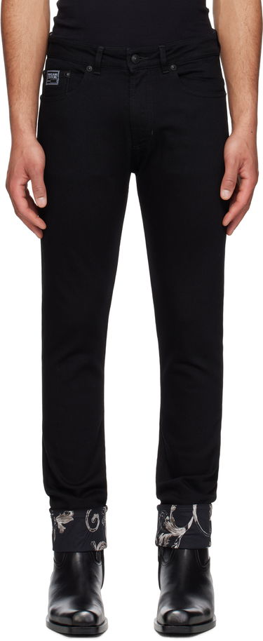 Дънки Versace Versace Jeans Couture Contrast Cuff Jeans Черно | E78GAB5DC_EDW040L54, 0