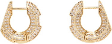 Обеци Burberry Burberry Hollow Pave Earrings Жълто | 8074769, 0