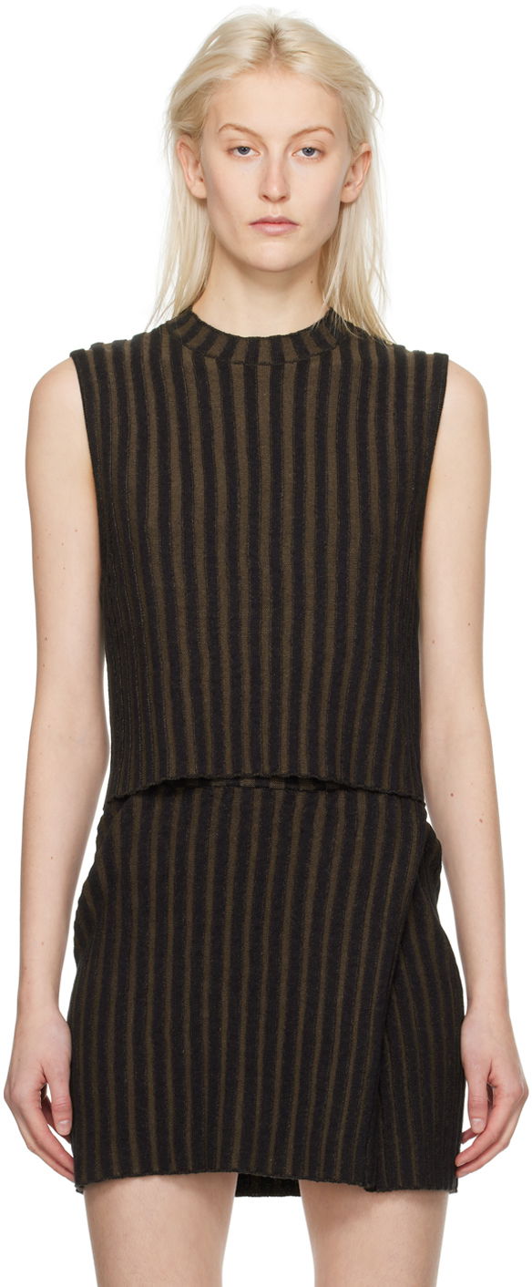 Потник Eckhaus Latta Keyboard Tank Top Кафяво | 8025-EL-PS24-C -, 0