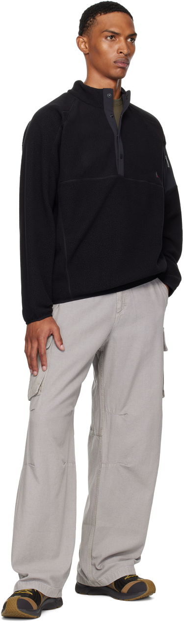 Яке ROA Fleece Button Up Jacket Черно | RBMW0245FA191, 4