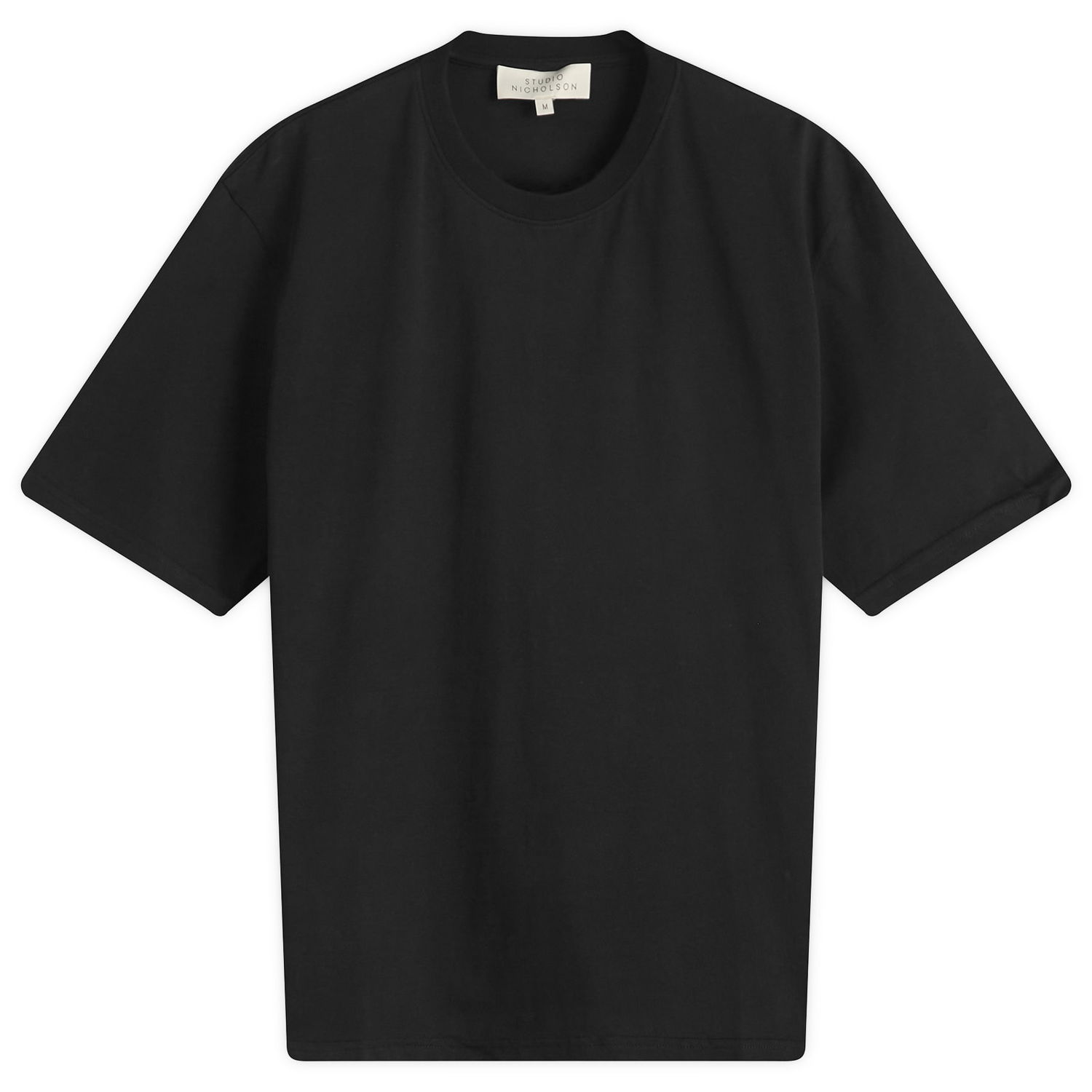 Тениска Studio Nicholson Studio Nicholson Bric T-Shirt, Size Large Черно | BRICSNM-1326-BLK, 1