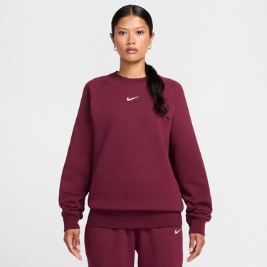 Суитчър Nike NOCTA Fleece Crewneck Sweatshirt Бургунди | FN8160-638, 3
