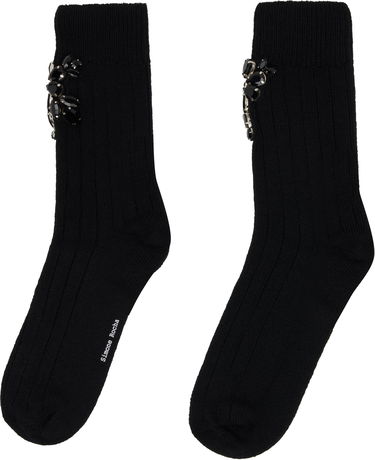 Чорапи Simone Rocha Simone Rocha Embellished Rose Ankle Socks Черно | SOCK66B 0634, 1