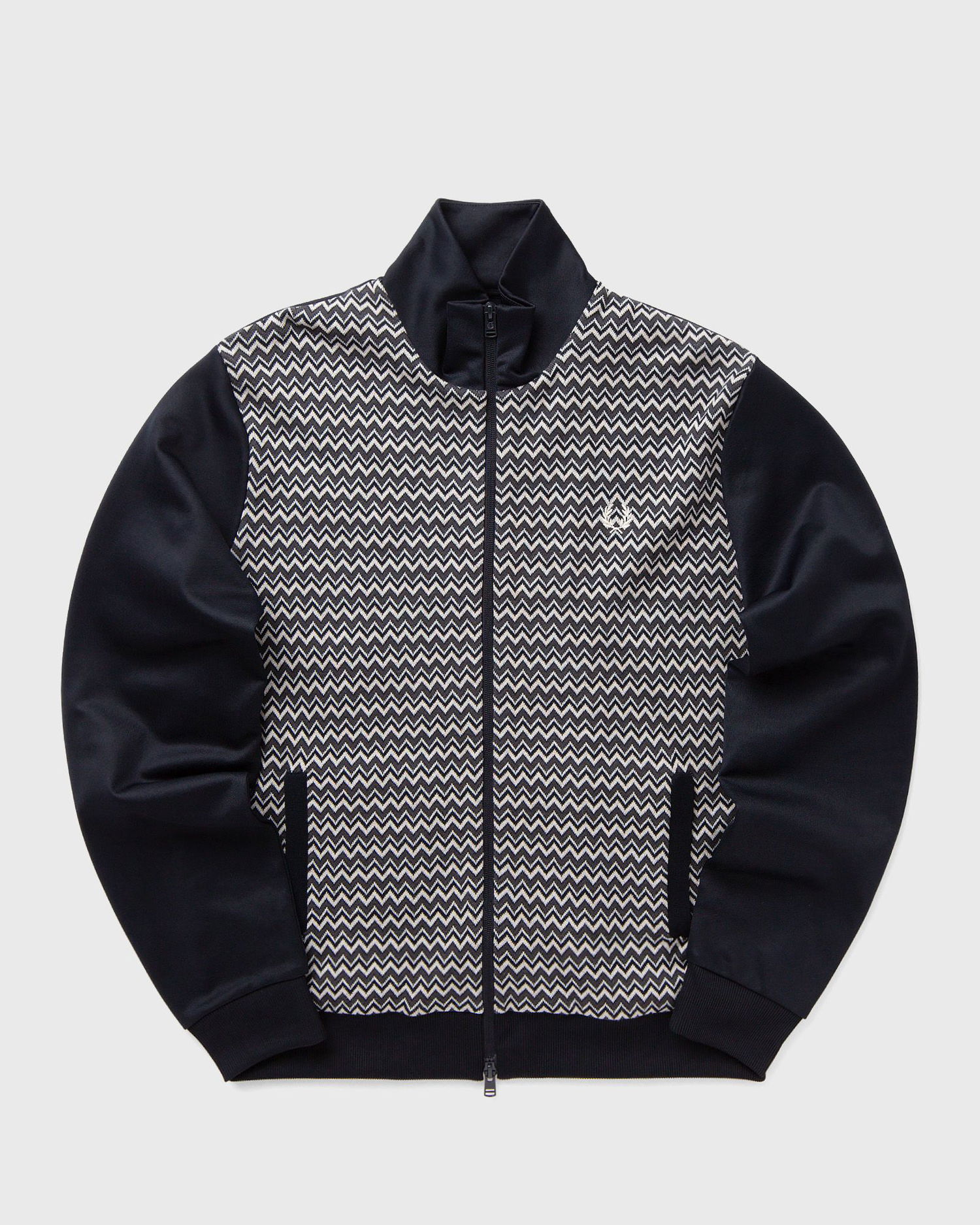 Пуловер Fred Perry Knitted Panel Track Jacket Черно | J8559-608, 0