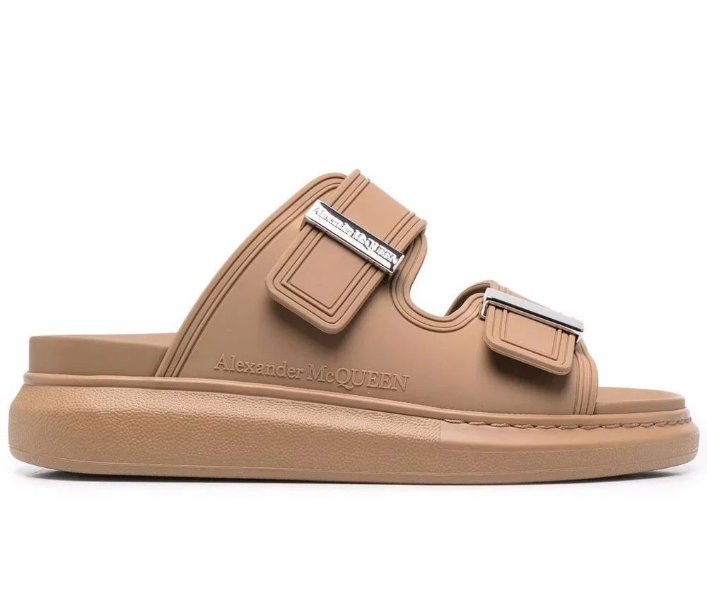 Кецове и обувки Alexander McQueen Oversized Hybrid Slide W Кафяво | 658063W4Q512612, 0