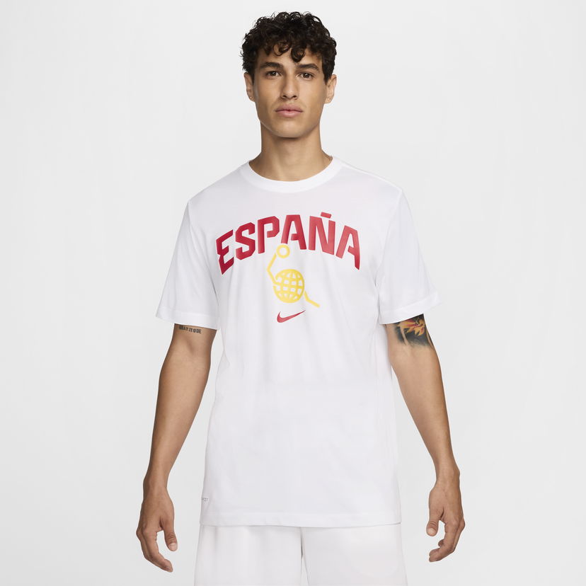 Тениска Nike Spain Basketball Tee Бяло | FQ3677-100