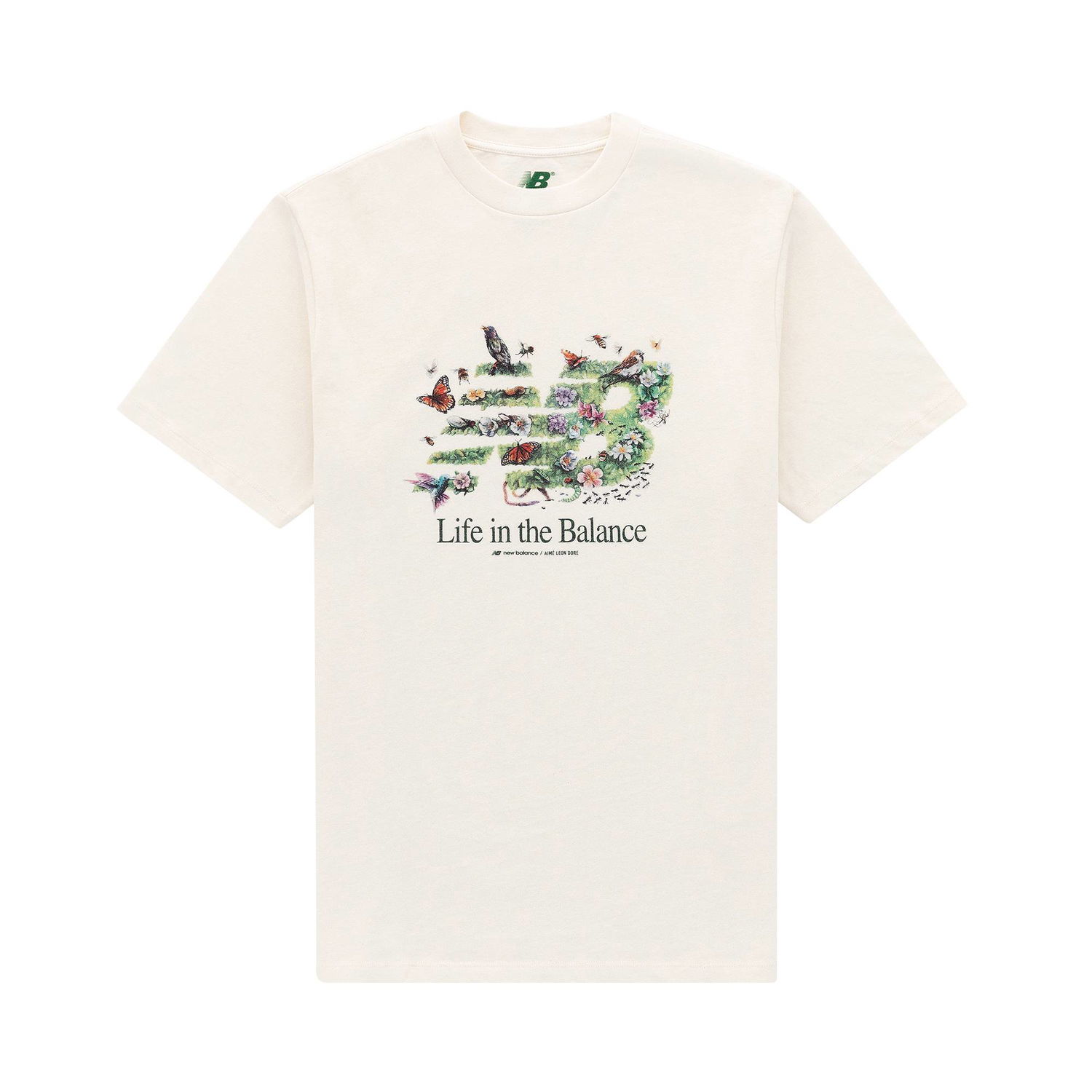 Тениска New Balance Aimé Leon Dore x Garden Tee 'Pristine' Бежово | NB21CT006 PRIS, 1