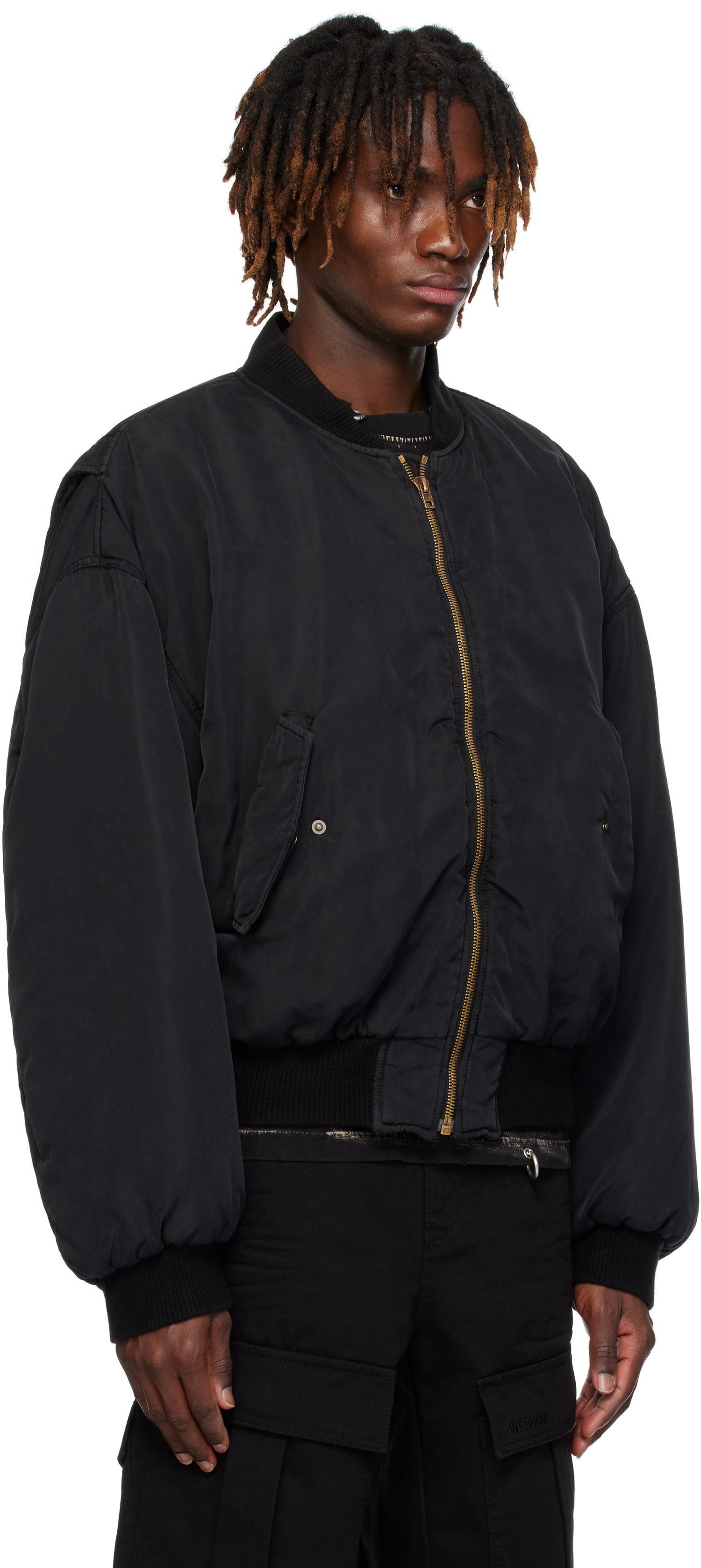 Яке бомбър We11done We11done Curved Bomber Jacket Черно | WD-JP0-25-005-U-BK, 1