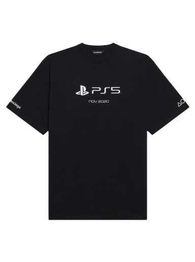 Тениска Balenciaga PlayStation x Boxy T-shirt Черно | 651795TKVF31070