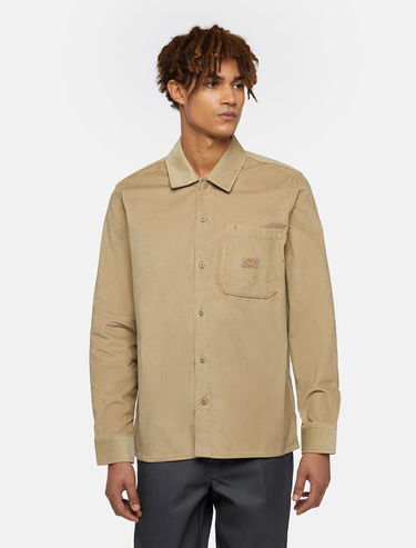 Риза Dickies Corduroy Shirt Man Khaki Зелено | 0A8652, 0