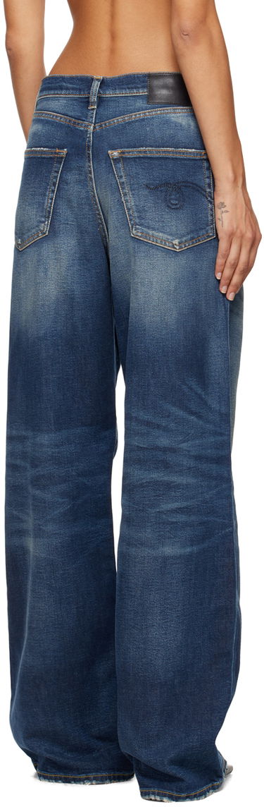 Дънки R13 R13 Damon Wide-Leg Jeans Синьо | R13W3147-D144A, 2