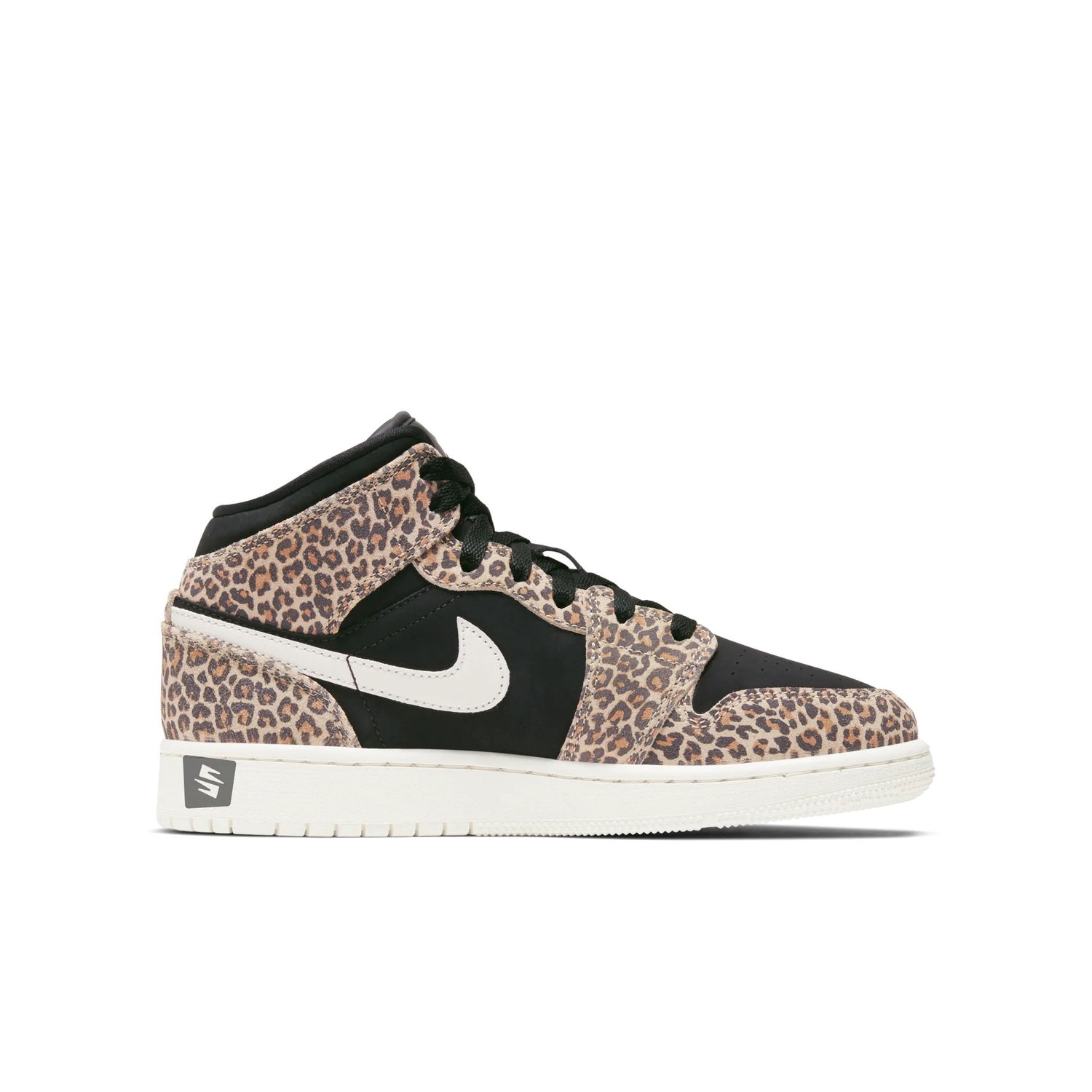 Кецове и обувки Jordan Air Jordan 1 Mid SE "Leopard" GS Кафяво | BQ6931-021, 0