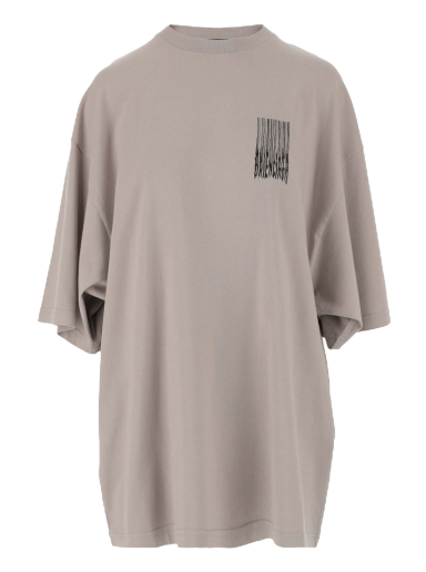 Тениска Balenciaga Wide Fit Barcode T-Shirt Сиво | 661715TKVE58174