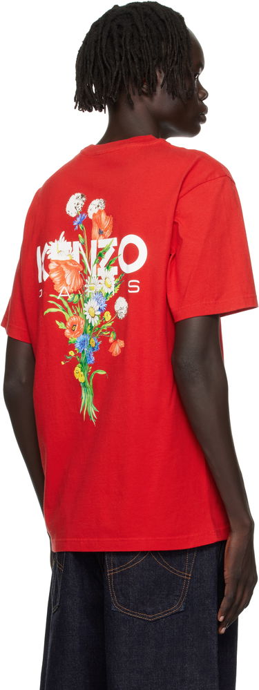 Тениска KENZO Kenzo 'KENZO Archive Bouquet' T-Shirt Червено | FF65TS2604SG, 2