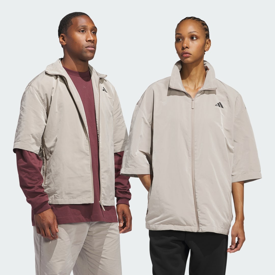 Ветровка adidas Performance Basketball Full-Zip Shooting Jacket Бежово | JC7837, 0