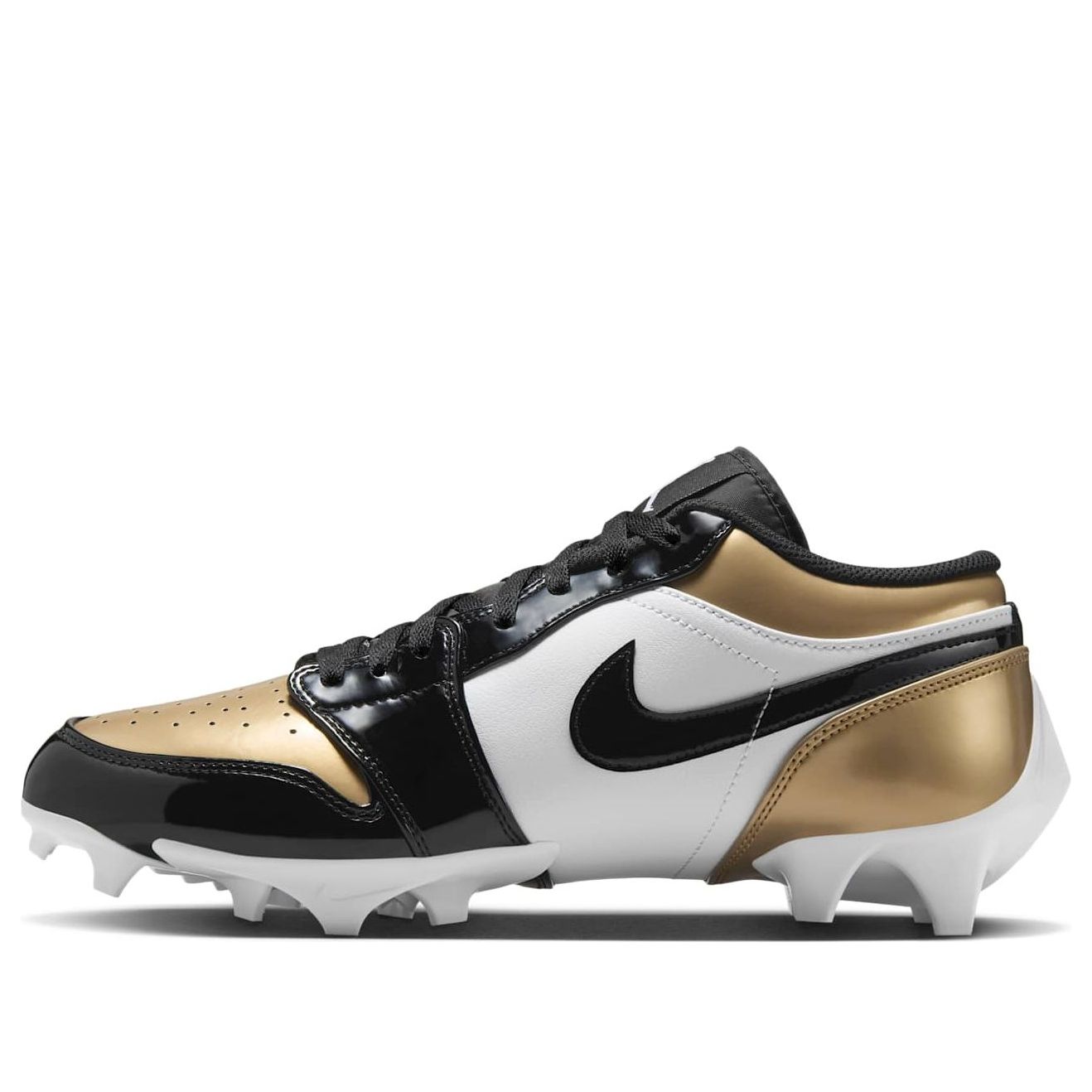 Облекло Jordan Jordan 1 Low TD Cleat 'Patent Gold Toe' Металик | FJ6245-701, 0