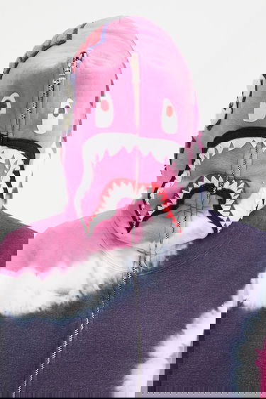 Суитчър BAPE Hand Dye Shark Hooded Full-Zip Tie-Dye Многоцветен | 001ZPL302008L, 3