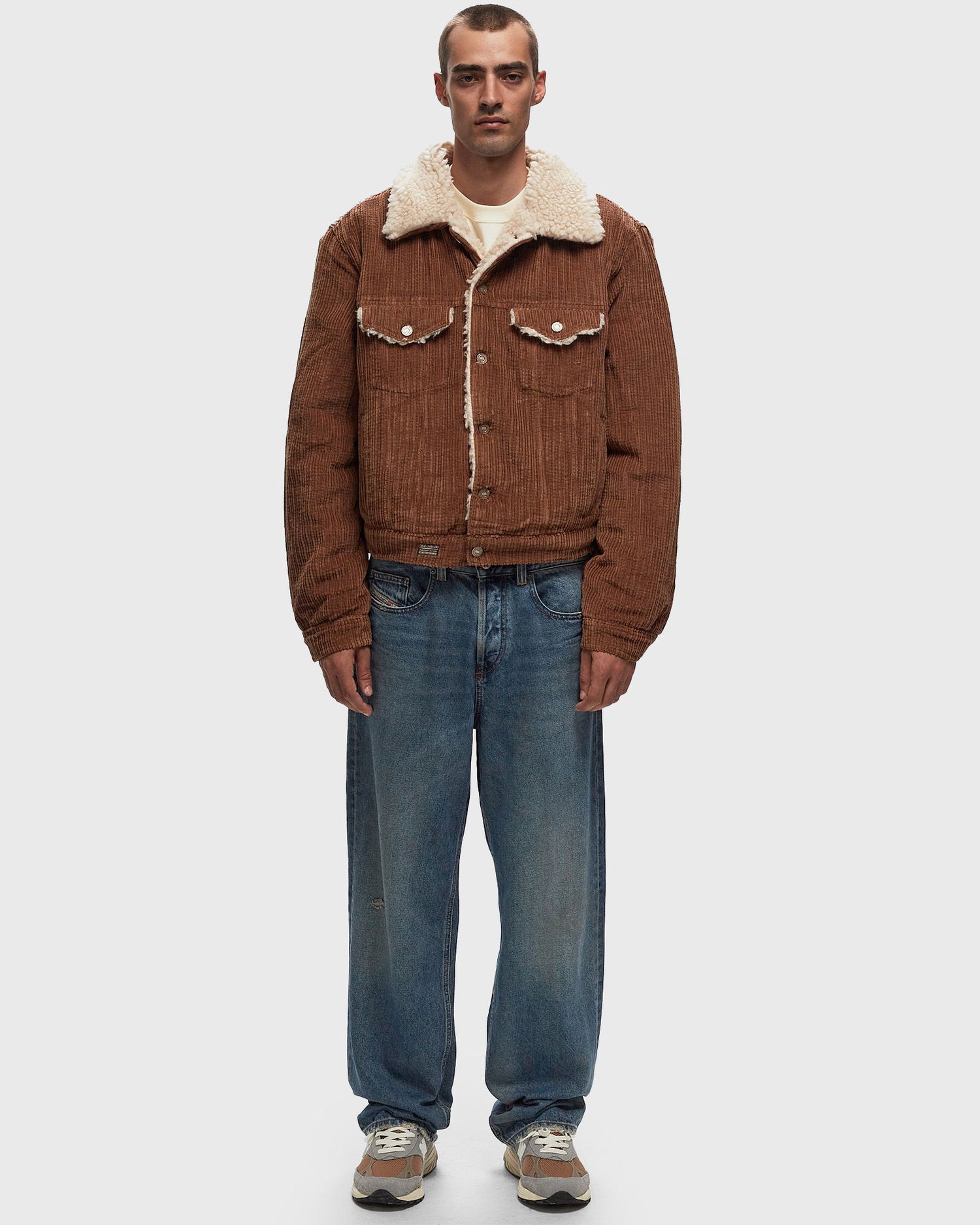 Яке ERL Sherpa Corduroy Trucker Jacket Кафяво | ERL09J003, 1