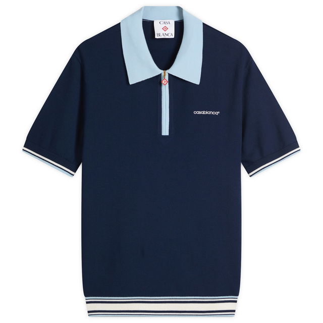Casablanca Merino Tennis Polo, Size Large