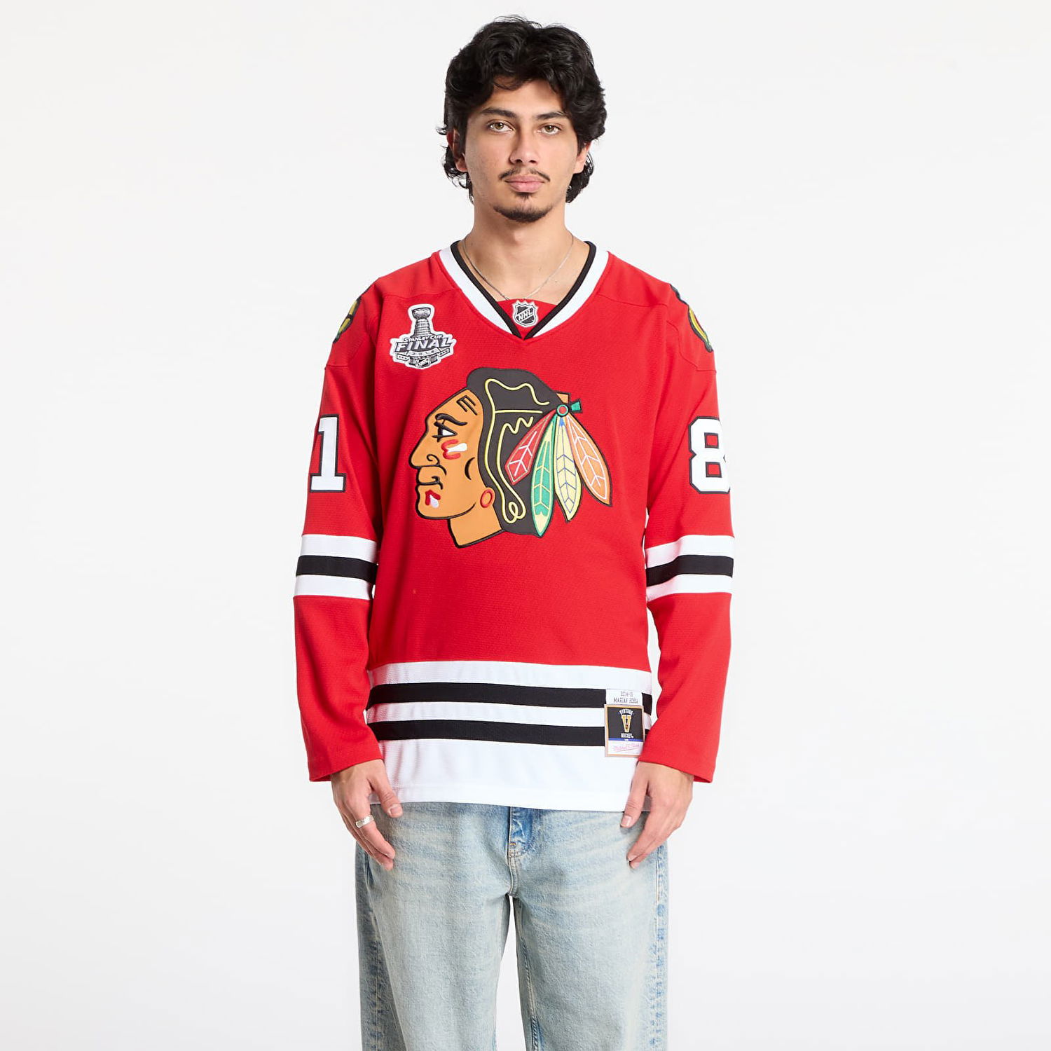 Фланелка Mitchell & Ness Mitchell & Ness NHL Dark Jersey Blackhawks 2014 Marian Hossa Chicago Blackhawks Червено | JY8922-CBHSCAR, 0