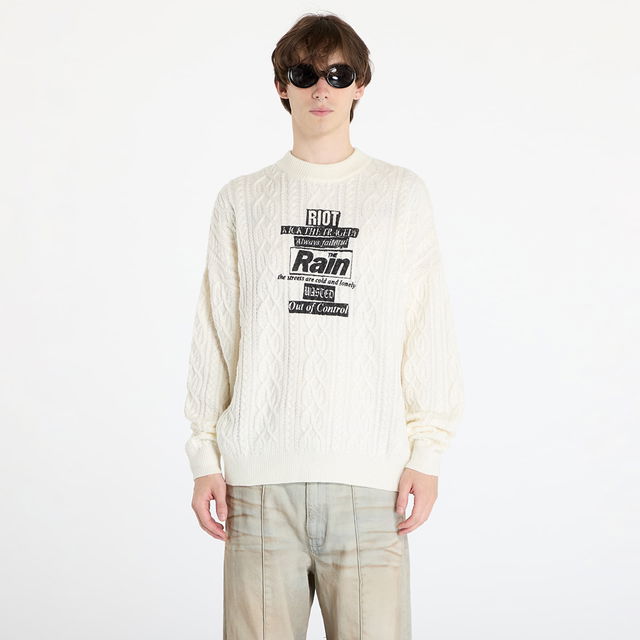 Rain Cable Knit Sweater Off-White