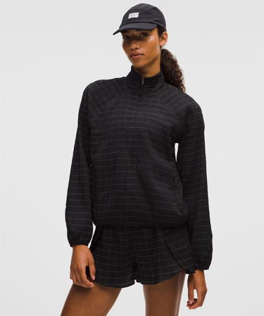 Яке lululemon Adapted State Textured Jacket Reflective Grid, Size L Черно | prod20001863, 0