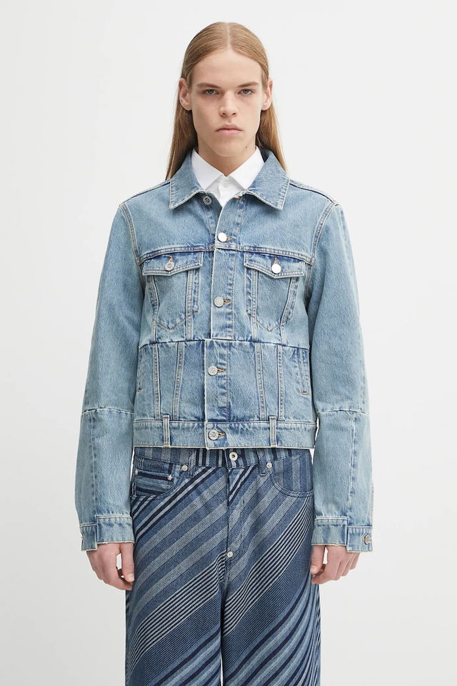 VETEMENTS Cut-Up Fitted Denim Jacket