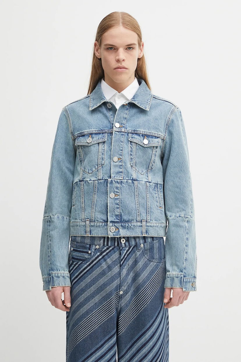 Яке VETEMENTS VETEMENTS Cut-Up Fitted Denim Jacket Синьо | UH76DJ660LB3