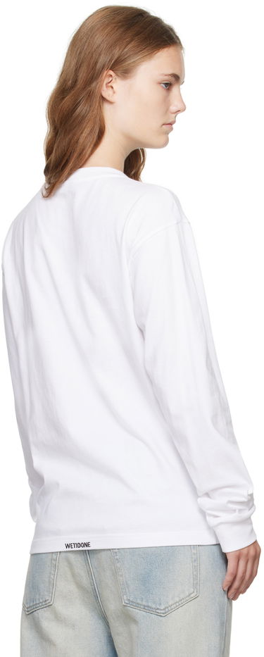 Тениска We11done Pearl Bear Long Sleeve T-Shirt Бяло | WD-TT2-24-781-U-WH, 2