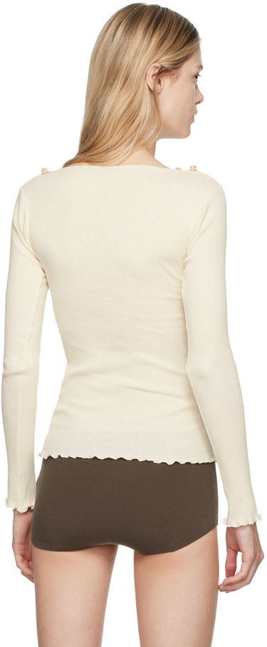 Тениска Baserange Off-White Tav Long Sleeve T-Shirt Бежово | TOTVL-RC-AU24, 2