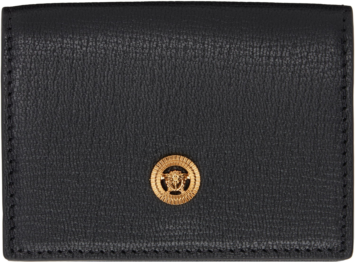 Портфейл Versace Medusa Biggie Trifold Leather Wallet Черно | 1011456_1A10544, 0
