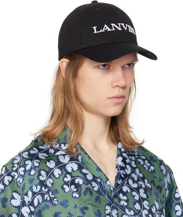 Шапка с козирка LANVIN Lanvin Embroidered Cotton Baseball Cap Черно | AM-HAWCA1-1CLO-P25, 1
