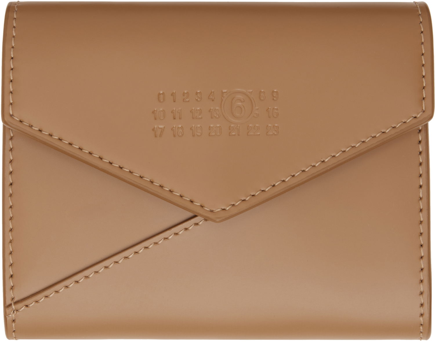 Портфейл Maison Margiela MM6 Maison Margiela Leather Flap Wallet Кафяво | SA5UI0010 P7183, 0