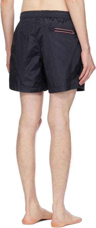 Бански Moncler Moncler Logo Patch Swim Shorts Черно | K10912C0000353326, 2