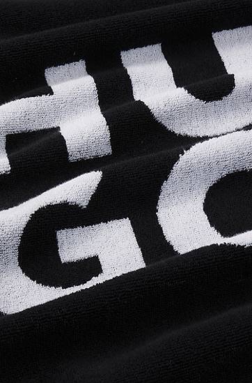 Шал BOSS Cotton Terry Jacquard Beach Towel with Stacked Logo Черно | 50535803, 1