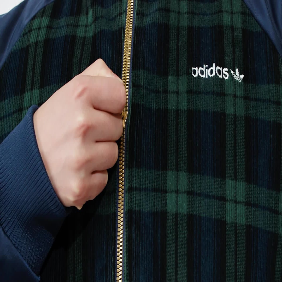 Яке бомбър adidas Performance Tartan Collegiate Зелено | IX1040, 1