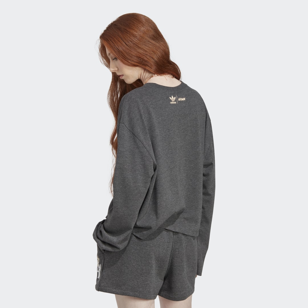 Суитчър adidas Originals Moomin x adidas Long Sleeve Top Сиво | IB9976, 1