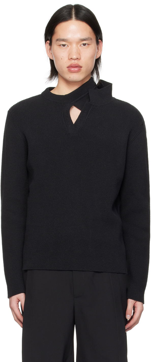 Пуловер Y/PROJECT Cutout Sweater Черно | 206SW002, 0
