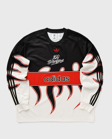 Тениска adidas Originals 100 Thieves Multicolor Longsleeve Shirt XXL Бяло | JD8174, 0