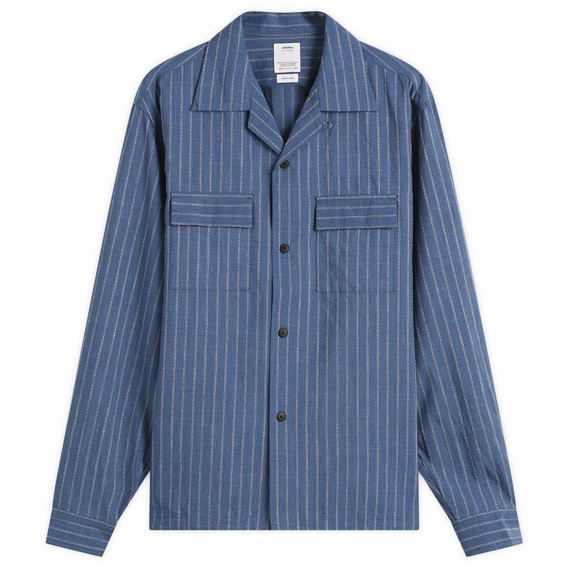 Риза visvim Keesey Stripe Shirt Синьо | 0125205011005