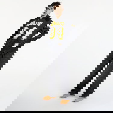 Яке бомбър Mitchell & Ness NBA Maxxed Out Lakers Shaquille O'Neal 34 Satin Jacket Черно | JK11279-LALBLCK, 4