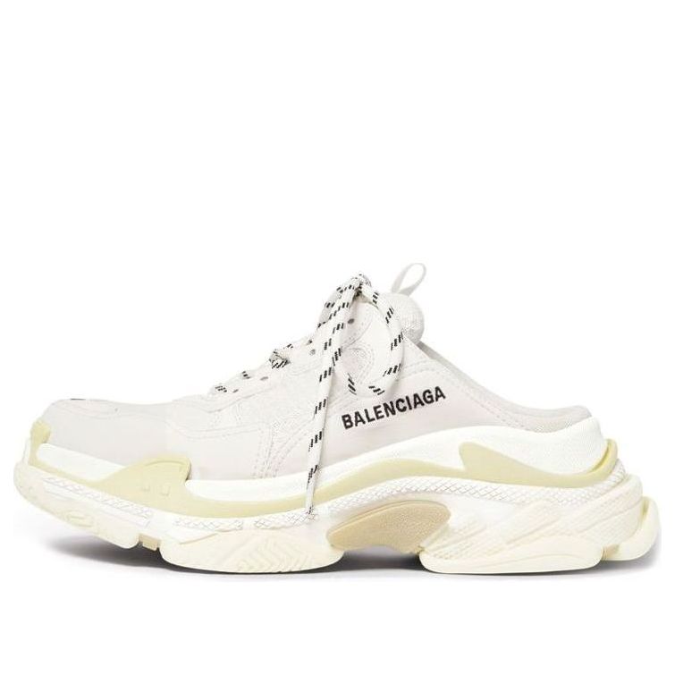 Кецове и обувки Balenciaga Balenciaga Triple S Mules Бяло | 755686W3SM29097