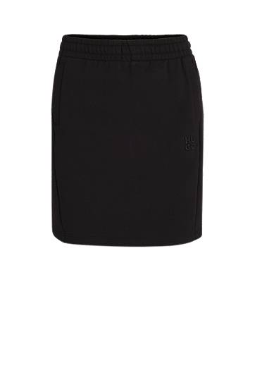 Пола BOSS Terry Short Skirt with Drawcord Черно | 50536965, 0