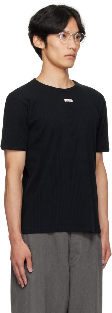 Тениска Maison Margiela Ribbed T-shirt Черно | S67GC0041 S24430, 1